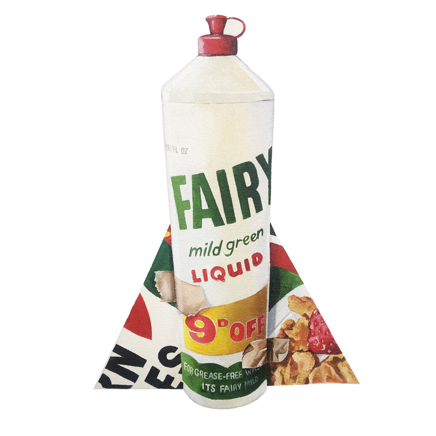 Fairy Liquid Bottle Rocket c.1970 (10 x 12inches)