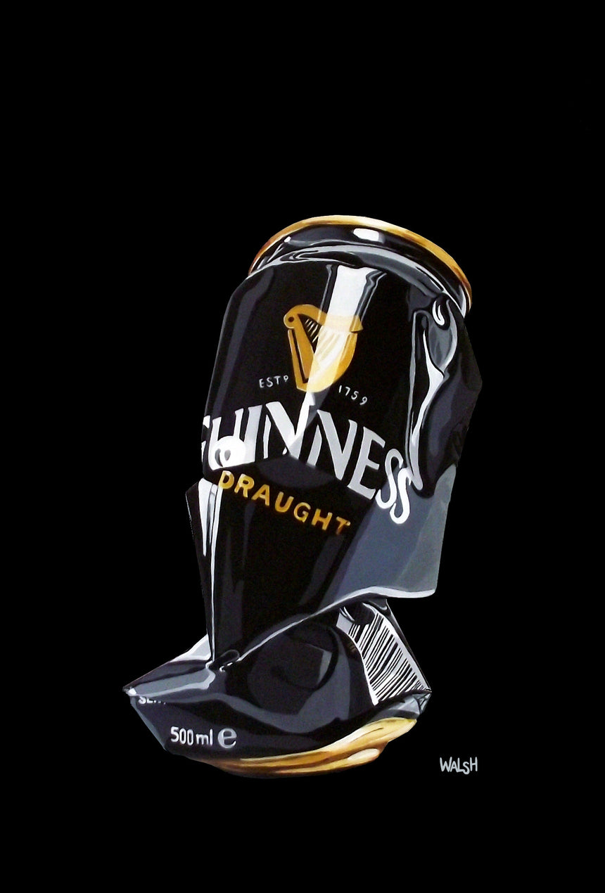 Black Crushed Can